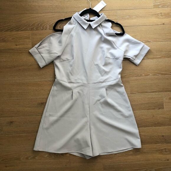 NWT-“Alter” Cold Shoulder/High Neckline Playsuit - Picture 2 of 5